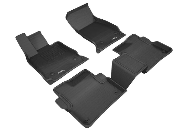 3D MAXpider KAGU Floor Mat for 2016-2020 CADILLAC CT6  - BLACK - 1ST ROW 2ND ROW - L1CD01701509 [2023 2022 2021 2020 2019 2018 2017]