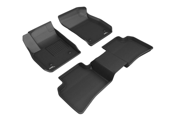 3D MAXpider KAGU Floor Mat for 2019-2023 CADILLAC XT4  - BLACK - 1ST ROW 2ND ROW - L1CD02001509 [2023 2022 2021]