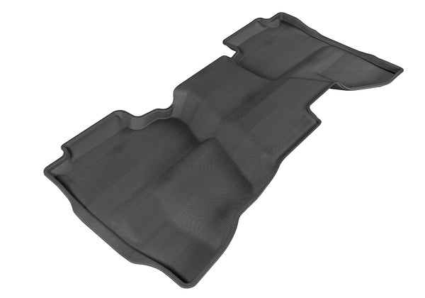 3D MAXpider KAGU Floor Mat for 2014-2019 CHEVROLET/GMC SILVERADO / SIERRA DOUBLE CAB  - BLACK - 2ND ROW - L1CH03921509 [2012 2011 2010 2009]