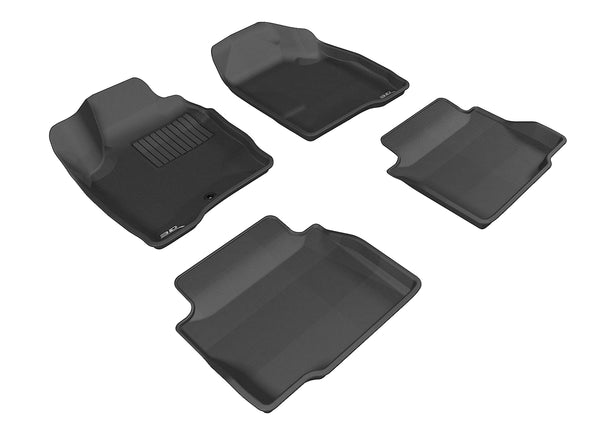 3D MAXpider KAGU Floor Mat for 2006-2015 CHEVROLET IMPALA/ IMPALA LIMITED  - BLACK - 1ST ROW 2ND ROW - L1CH04301509 [2016 2015 2014 2013]