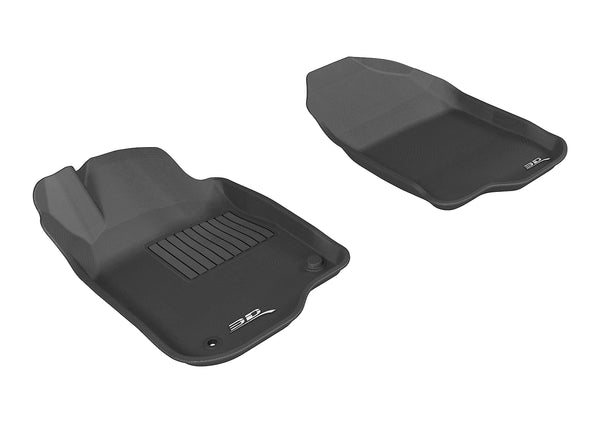 3D MAXpider KAGU Floor Mat for 2008-2012 CHEVROLET MALIBU  - BLACK - 1ST ROW - L1CH04811509 [2024 2023 2022 2021 2020 2019]