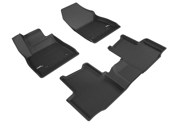 3D MAXpider KAGU Floor Mat for 2016-2019 CHEVROLET CRUZE  - BLACK - 1ST ROW 2ND ROW - L1CH07601509 [2014 2013 2012 2011 2010 2009]