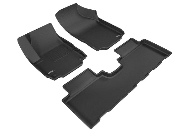 3D MAXpider KAGU Floor Mat for 2018-2024 CHEVROLET EQUINOX  - BLACK - 1ST ROW 2ND ROW - L1CH08501509 [2019 2018 2017 2016 2015 2014 2013 2012 2011]