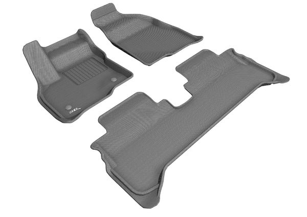 3D MAXpider KAGU Floor Mat for 2017-2023 CHEVROLET BOLT EV  - GRAY - 1ST ROW 2ND ROW - L1CH08701501 [2016 2015 2014 2013 2012]