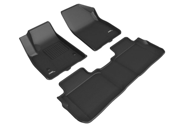 3D MAXpider KAGU Floor Mat for 2019-2023 CHEVROLET BLAZER  - BLACK - 1ST ROW 2ND ROW - L1CH09201509 [2016 2015]