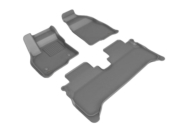 3D MAXpider KAGU Floor Mat for 2022-2023 CHEVROLET BOLT EUV  - GRAY - 1ST ROW 2ND ROW - L1CH09701501 [2022 2021 2020 2019 2018 2017]