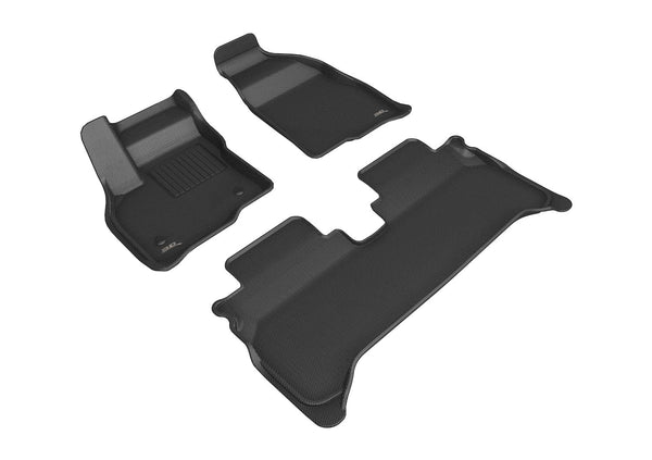 3D MAXpider KAGU Floor Mat for 2022-2023 CHEVROLET BOLT EUV  - BLACK - 1ST ROW 2ND ROW - L1CH09701509 [2022 2021 2020 2019 2018 2017]