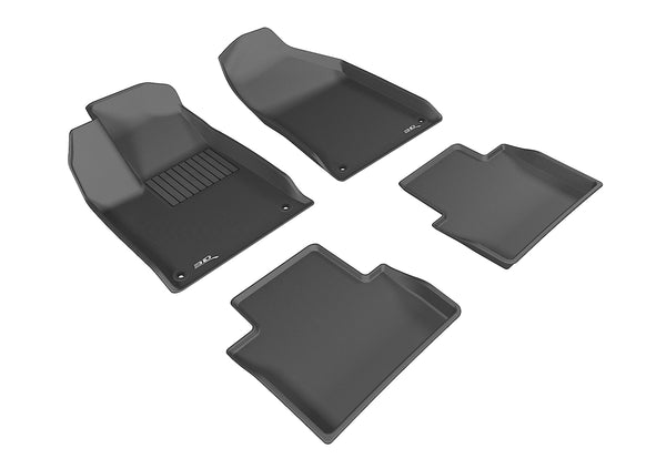 3D MAXpider KAGU Floor Mat for 2015-2017 CHRYSLER 200  - BLACK - 1ST ROW 2ND ROW - L1CY00301509 [2022 2021 2020 2019 2018]