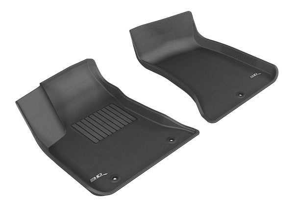 3D MAXpider KAGU Floor Mat for 2011-2023 DODGE / CHRYSLER CHARGER RWD / 300 RWD  - BLACK - 1ST ROW - L1DG01411509 [2024 2023 2022 2021 2020 2019 2018]