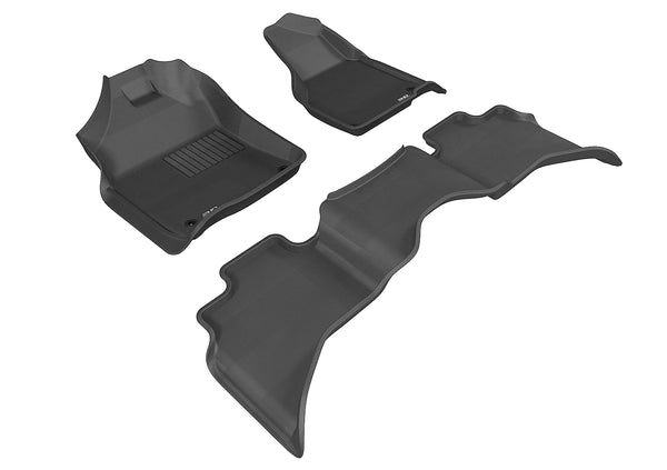 3D MAXpider KAGU Floor Mat for 2019-2023 DODGE RAM 1500 QUAD CAB  - BLACK - 1ST ROW 2ND ROW - L1DG01901509 [2013 2012 2011 2010 2009 2008 2007]