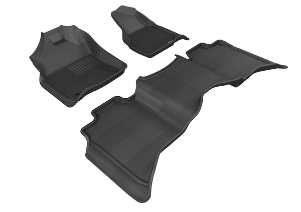 3D MAXpider KAGU Floor Mat for 2019-2023 DODGE RAM 15/25/3500 CREW CAB  - BLACK - 1ST ROW 2ND ROW - L1DG02001509 [2019 2018 2017 2016 2015]