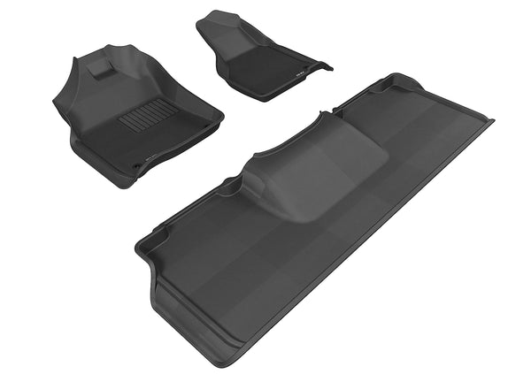 3D MAXpider KAGU Floor Mat for 2012-2018 DODGE RAM 2500/3500 MEGA CAB  - BLACK - 1ST ROW 2ND ROW - L1DG02101509 [2020 2019 2018 2017 2016 2015]