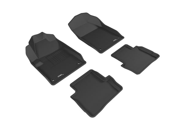 3D MAXpider KAGU Floor Mat for 2013-2016 DODGE DART  - BLACK - 1ST ROW 2ND ROW - L1DG02301509 [2023 2022 2021 2020 2019 2018 2017]