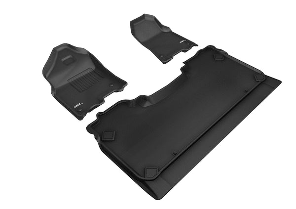 3D MAXpider KAGU Floor Mat for 2019-2024 DODGE RAM 1500 CREW CAB  - BLACK - 1ST ROW 2ND ROW - L1DG02801509 [2023 2022 2021]