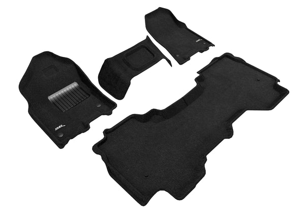 3D MAXpider ELEGANT Floor Mat for 2019-2022 DODGE RAM 1500 QUAD CAB  - BLACK - 1ST ROW 2ND ROW - L1DG03004709 [2023]