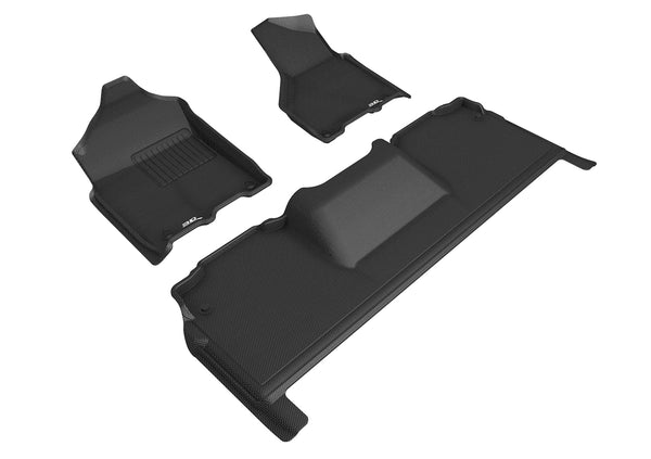 3D MAXpider KAGU Floor Mat for 2019-2023 DODGE RAM 2500 MEGA CAB  - BLACK - 1ST ROW 2ND ROW - L1DG03201509 [2022 2021 2020 2019 2018 2017]