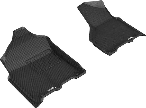 3D MAXpider KAGU Floor Mat for 2019-2023 DODGE RAM 2500 / 3500 CREW / MEGA  - BLACK - 1ST ROW - L1DG03211509 [2020 2019 2018 2017]