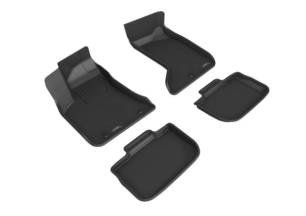 3D MAXpider KAGU Floor Mat for 2012-2023 DODGE / CHRYSLER CHARGER AWD / 300 AWD  - BLACK - 1ST ROW 2ND ROW - L1DG03301509 [2023 2022 2021 2020 2019]