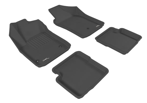 3D MAXpider KAGU Floor Mat for 2012-2019 FIAT 500  - BLACK - 1ST ROW 2ND ROW - L1FA00301509 [2024 2023 2022 2021]