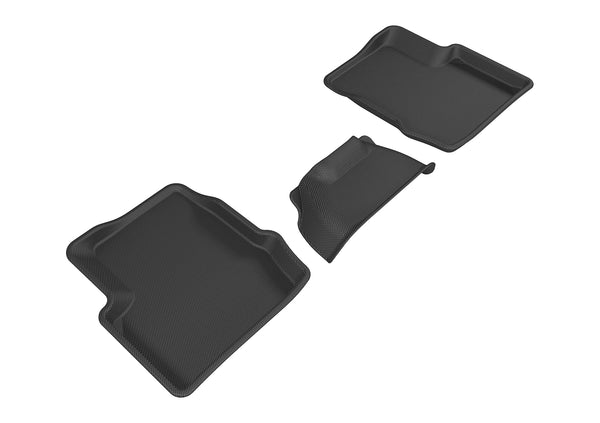 3D MAXpider KAGU Floor Mat for 2015-2023 FIAT 500X  - BLACK - 2ND ROW - L1FA00521509 [2011 2010 2009 2008 2007 2006]