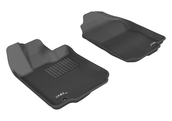 3D MAXpider KAGU Floor Mat for 2006-2012 FORD FUSION  - BLACK - 1ST ROW - L1FR01311509 [2017 2016 2015 2014 2013 2012 2011]