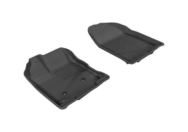 3D MAXpider KAGU Floor Mat for 2007-2014 FORD EDGE  - BLACK - 1ST ROW - L1FR02011509 [2015 2014 2013 2012]