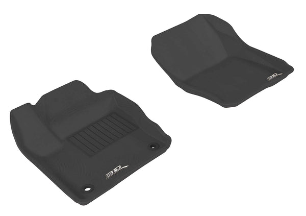 3D MAXpider KAGU Floor Mat for 2012-2018 FORD FOCUS  - BLACK - 1ST ROW - L1FR02911509 [2017 2016 2015 2014 2013]