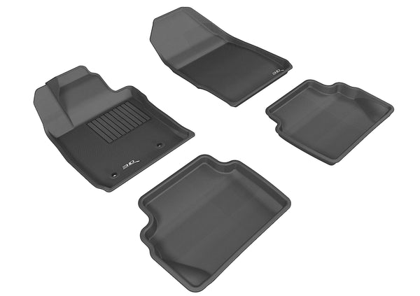 3D MAXpider KAGU Floor Mat for 2011-2019 FORD FIESTA  - BLACK - 1ST ROW 2ND ROW - L1FR08001509 [2024 2023 2022]