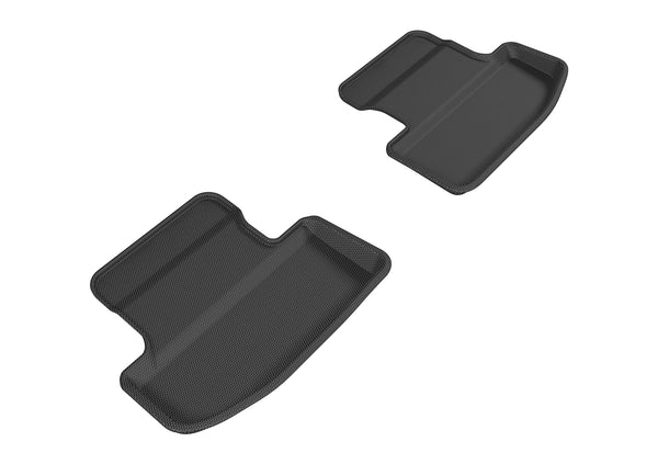 3D MAXpider KAGU Floor Mat for 2015-2023 FORD MUSTANG  - BLACK - 2ND ROW - L1FR08521509 [2009 2008 2007]