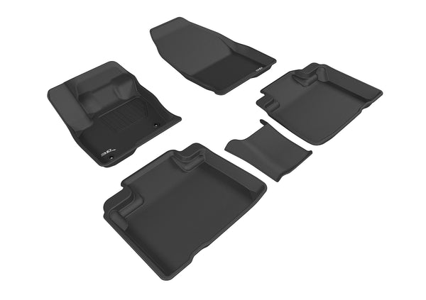 3D MAXpider KAGU Floor Mat for 2015-2023 FORD EDGE  - BLACK - 1ST ROW 2ND ROW - L1FR09301509 [2017 2016 2015 2014 2013 2012]