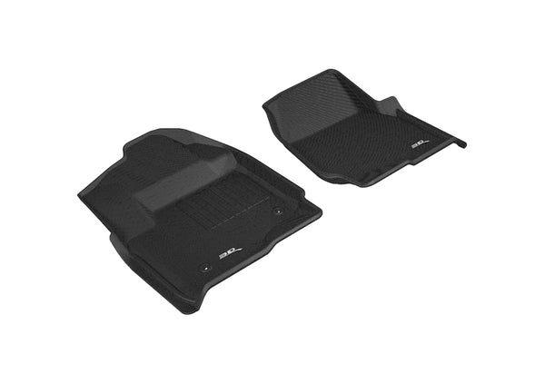 3D MAXpider KAGU Floor Mat for 2017-2023 FORD F-250 / F-350 / F-450 SUPERCREW  - BLACK - 1ST ROW - L1FR10711509 [2019 2018 2017 2016 2015 2014 2013]