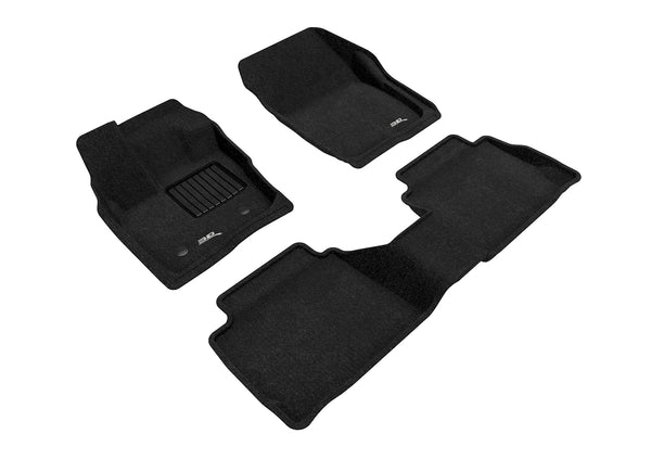 3D MAXpider ELEGANT Floor Mat for 2017-2020 FORD FUSION  - BLACK - 1ST ROW 2ND ROW - L1FR10904709 [2020 2019 2018 2017 2016 2015]