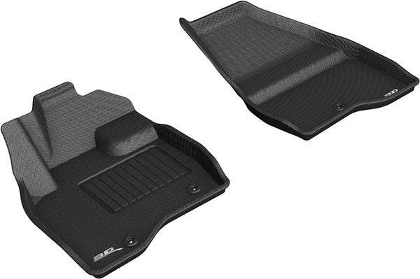 3D MAXpider KAGU Floor Mat for 2017-2019 FORD EXPLORER  - BLACK - 1ST ROW - L1FR11111509 [2016 2015 2014]