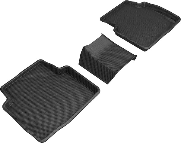 3D MAXpider KAGU Floor Mat for 2020-2023 FORD ESCAPE  - BLACK - 2ND ROW - L1FR12321509 [2022 2021 2020 2019 2018 2017]