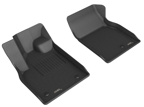 3D MAXpider KAGU Floor Mat for 2021-2023 FORD MUSTANG MACH-E  - BLACK - 1ST ROW - L1FR13811509 [2021 2020 2019 2018 2017]