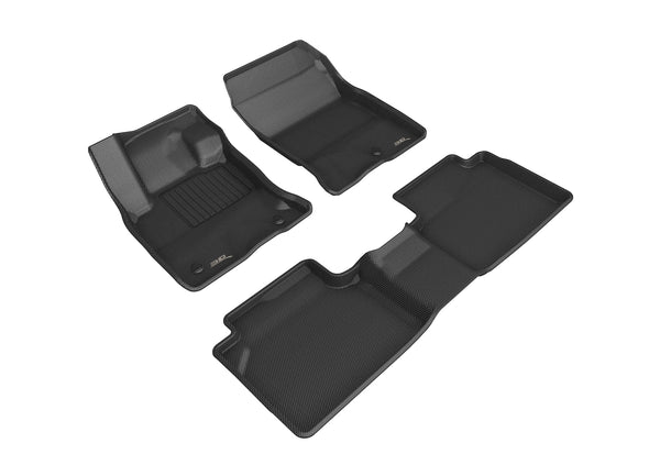 3D MAXpider KAGU Floor Mat for 2020-2023 FORD ESCAPE HYBRID  - BLACK - 1ST ROW 2ND ROW - L1FR14201509 [2023 2022 2021 2020 2019]