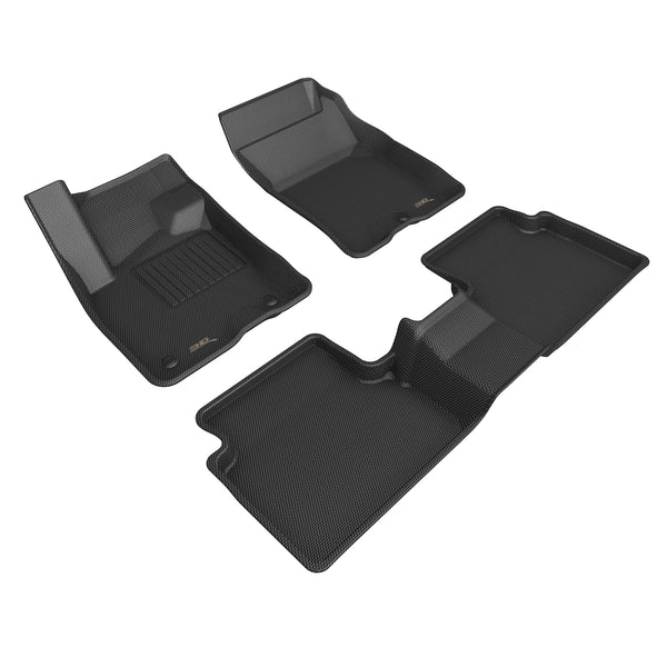 3D MAXpider KAGU Floor Mat for 2021-2024 FORD BRONCO SPORT  - BLACK - 1ST ROW 2ND ROW  - L1FR14601509 [2023 2022 2021 2020]