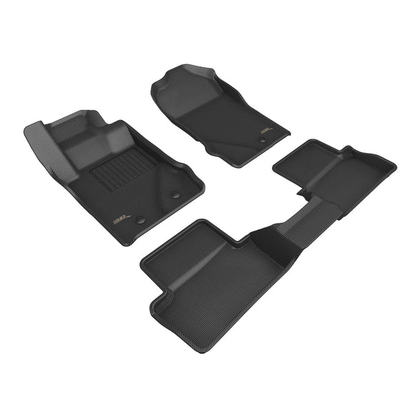 3D MAXpider KAGU FLOOR MAT for 2021-2023 FORD BRONCO 2-DOOR  - BLACK - 1ST ROW 2ND ROW - L1FR15401509 [2023 2022 2021]