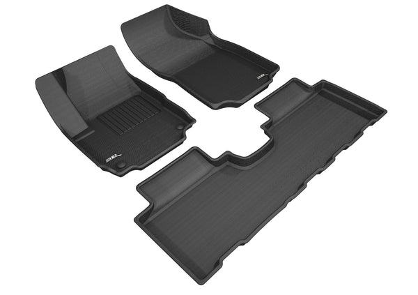 3D MAXpider KAGU Floor Mat for 2018-2024 GMC TERRAIN  - BLACK - 1ST ROW 2ND ROW - L1GM02301509 [2015 2014 2013 2012 2011 2010 2009 2008 2007]