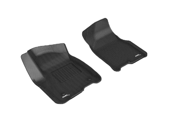 3D MAXpider KAGU Floor Mat for 2021-2023 GMC / CHEVROLET YUKON/YUKON XL/TAHOE/SUBURBAN  - BLACK - 1ST ROW - L1GM02911509 [2023 2022 2021 2020 2019 2018 2017 2016 2015 2014]