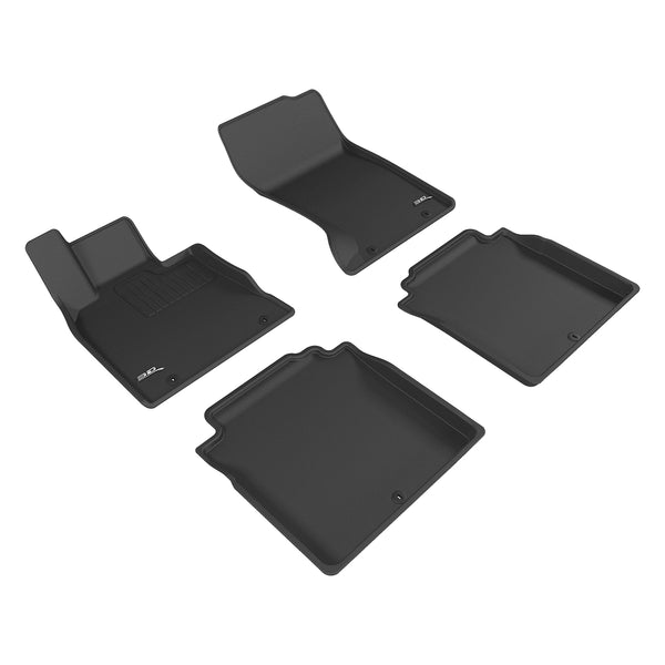 3D MAXpider KAGU Floor Mat for 2017-2022 GENESIS G90  - BLACK - 1ST ROW 2ND ROW - L1GS00001509 [2019 2018 2017]