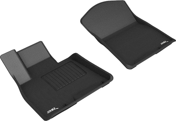 3D MAXpider KAGU Floor Mat for 2021-2024 GENESIS GV80  - BLACK - 1ST ROW - L1GS00711509 [2023 2022 2021 2020 2019]