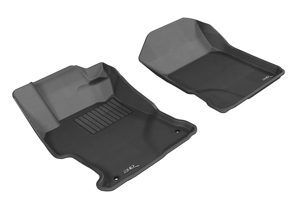 3D MAXpider KAGU Floor Mat for 2012-2013 HONDA CIVIC  - BLACK - 1ST ROW - L1HD04111509 [2017 2016 2015 2014 2013 2012 2011 2010 2009 2008 2007]