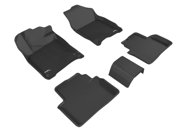 3D MAXpider KAGU Floor Mat for 2016-2021 HONDA CIVIC  - BLACK - 1ST ROW 2ND ROW - L1HD07401509 [2023 2022]