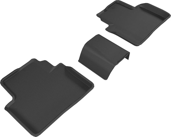 3D MAXpider KAGU Floor Mat for 2016-2021 HONDA CIVIC  - BLACK - 2ND ROW - L1HD07421509 [2023 2022]