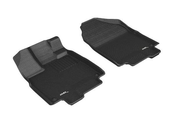 3D MAXpider KAGU Floor Mat for 2018-2024 HONDA ODYSSEY  - BLACK - 1ST ROW - L1HD09111509 [2015 2014]