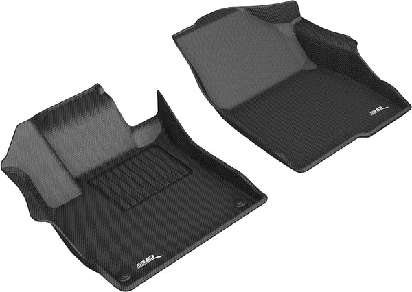 3D MAXpider KAGU Floor Mat for 2018-2022 HONDA ACCORD  - BLACK - 1ST ROW - L1HD09811509 [2019 2018 2017 2016 2015 2014]