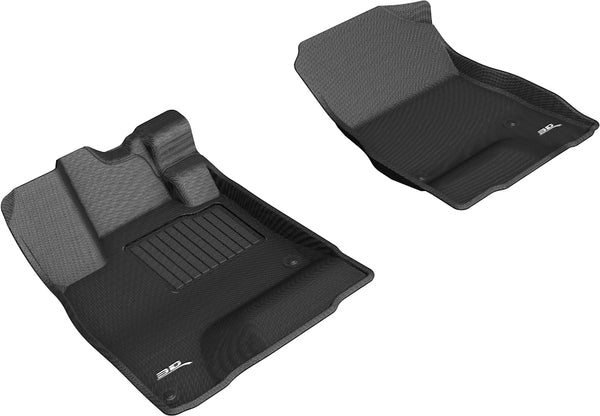 3D MAXpider KAGU Floor Mat for 2018-2021 HONDA CLARITY PLUG-IN HYBRID  - BLACK - 1ST ROW - L1HD10011509 [2016 2015 2014]