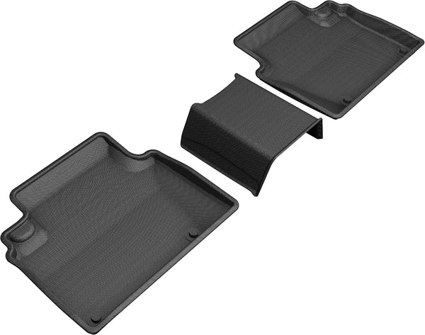 3D MAXpider KAGU Floor Mat for 2018-2021 HONDA CLARITY PLUG-IN HYBRID  - BLACK - 2ND ROW - L1HD10021509 [2016 2015 2014]