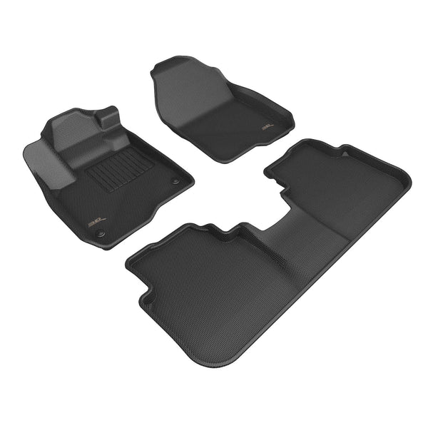 3D MAXpider KAGU Floor Mat for 2023-2024 HONDA CR-V  - BLACK - 1ST ROW 2ND ROW - L1HD13201509 [2020 2019 2018 2017 2016]